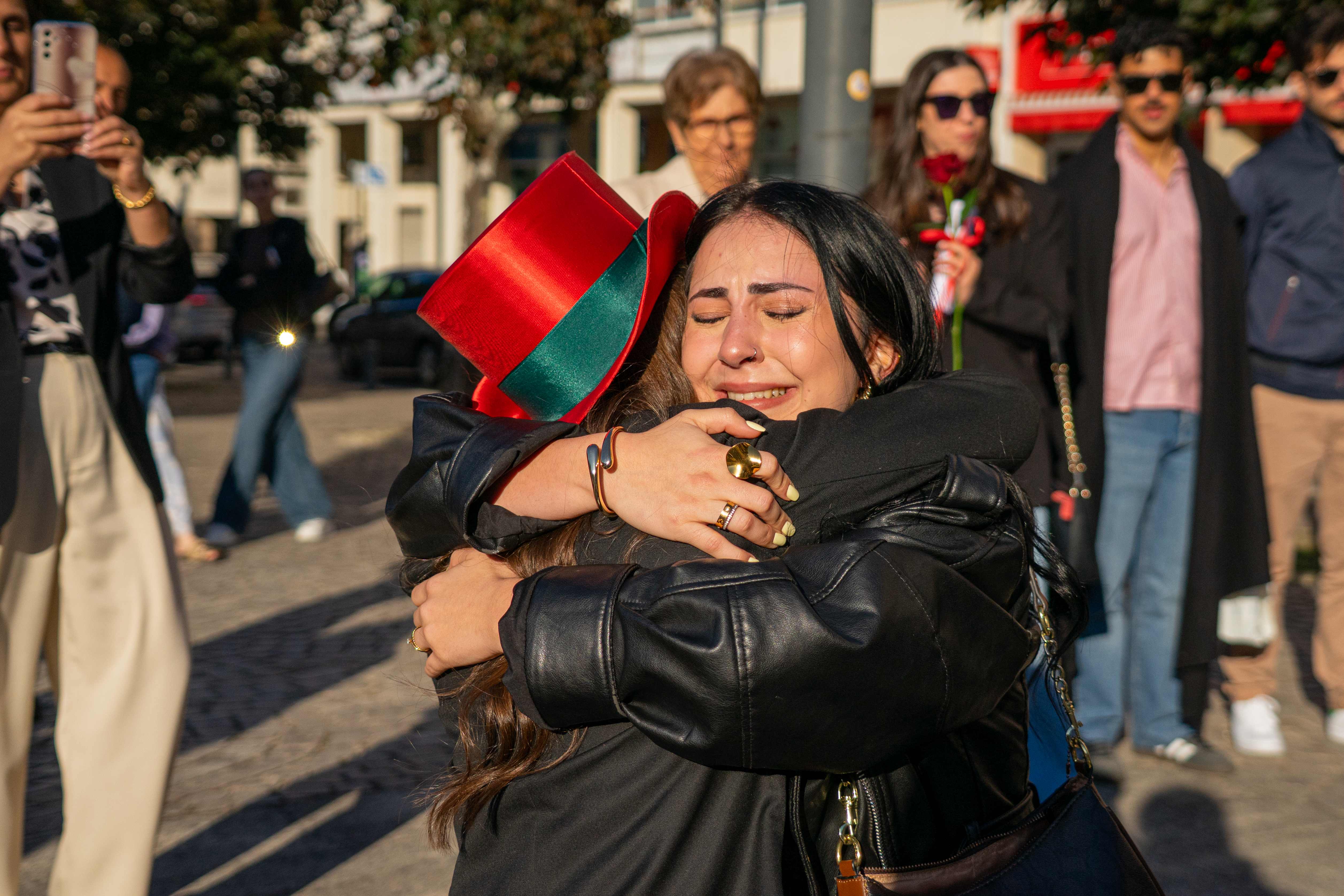 Abraco emocional na formatura